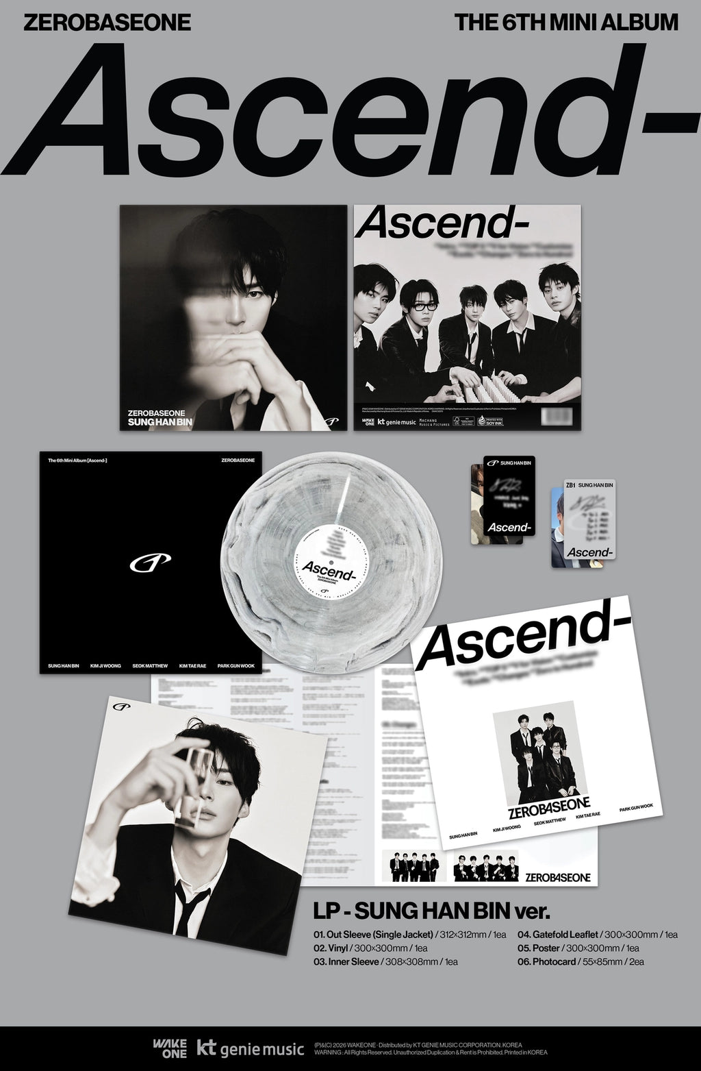 ZEROBASEONE - The 6th Mini Album [Ascend-] (LP Ver.)