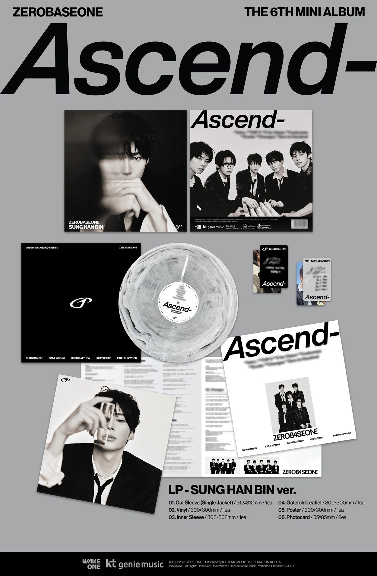 ZEROBASEONE - The 6th Mini Album [Ascend-] (LP Ver.)