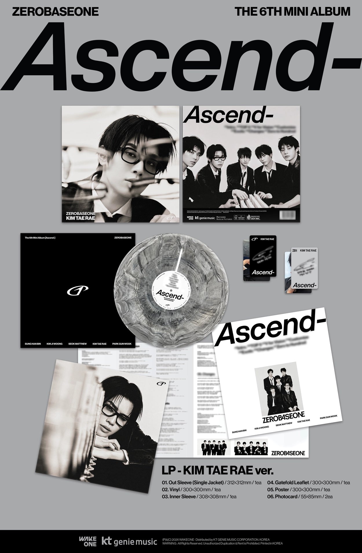 ZEROBASEONE - The 6th Mini Album [Ascend-] (LP Ver.)