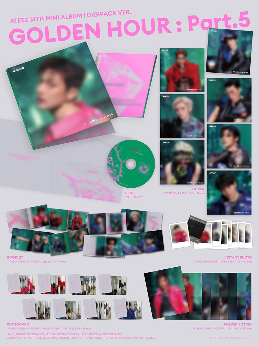 ATEEZ – 14th Mini Album [GOLDEN HOUR : Part.5] (DIGIPACK Ver.)