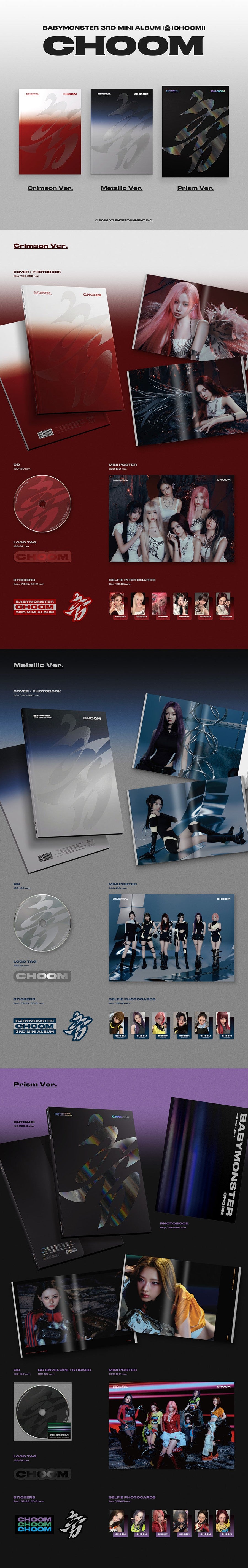 BABYMONSTER - 3rd MINI ALBUM [CHOOM]