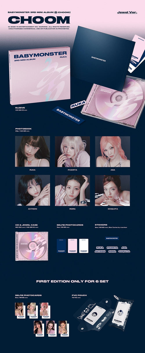 BABYMONSTER - 3rd MINI ALBUM [CHOOM] (Jewel Ver.)
