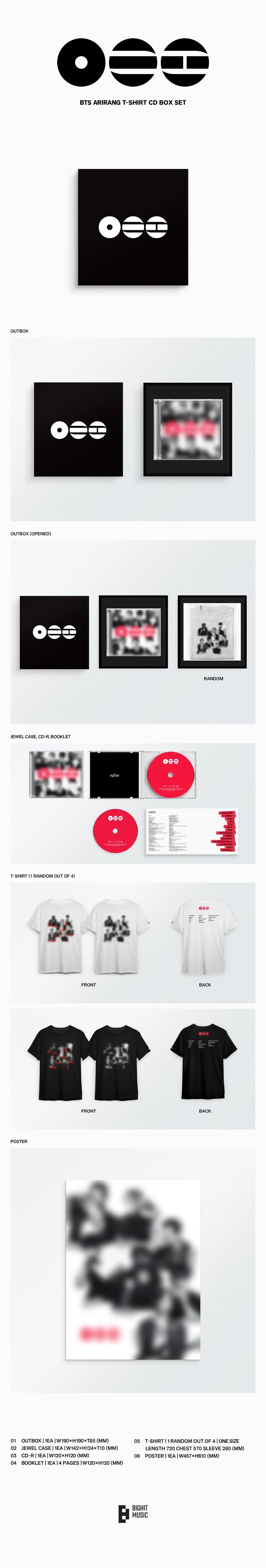 BTS - [ARIRANG] (T-shirt CD Box Set)
