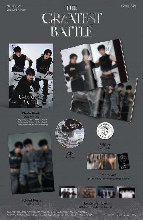 Big Ocean - 3rd Mini Album [THE GREATEST BATTLE] (Group Ver.) (Special Edition)