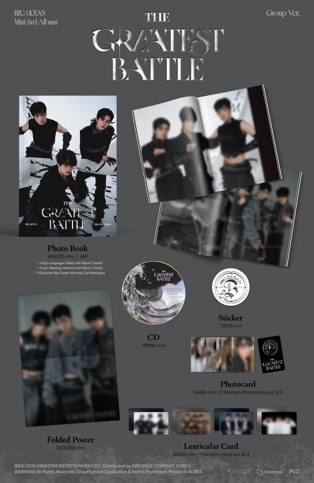 Big Ocean - 3rd Mini Album [THE GREATEST BATTLE] (Group Ver.) (Special Edition)