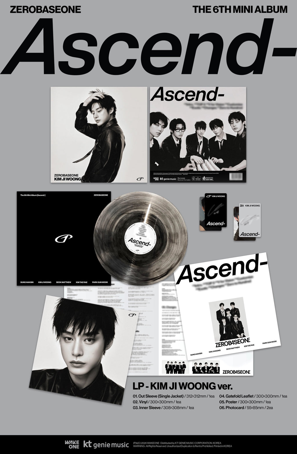 ZEROBASEONE - The 6th Mini Album [Ascend-] (LP Ver.)