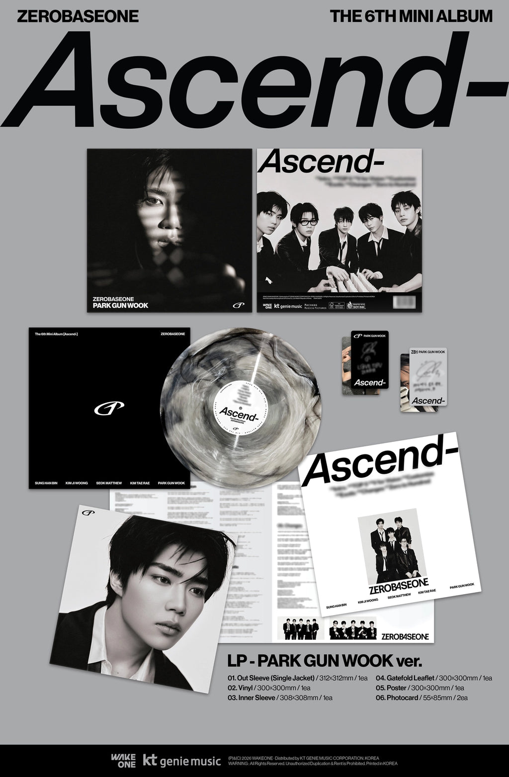 ZEROBASEONE - The 6th Mini Album [Ascend-] (LP Ver.)
