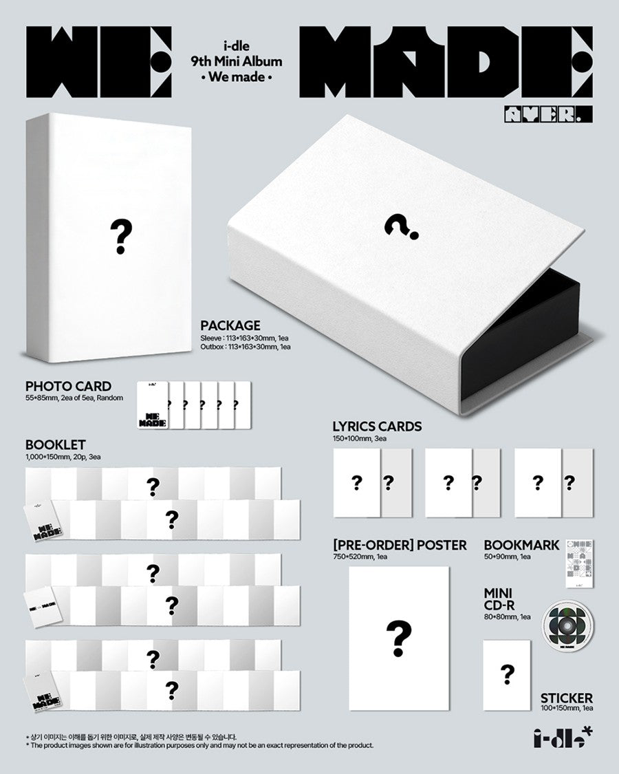 i-dle – 9th Mini Album [We made] (A Ver. / B Ver.)