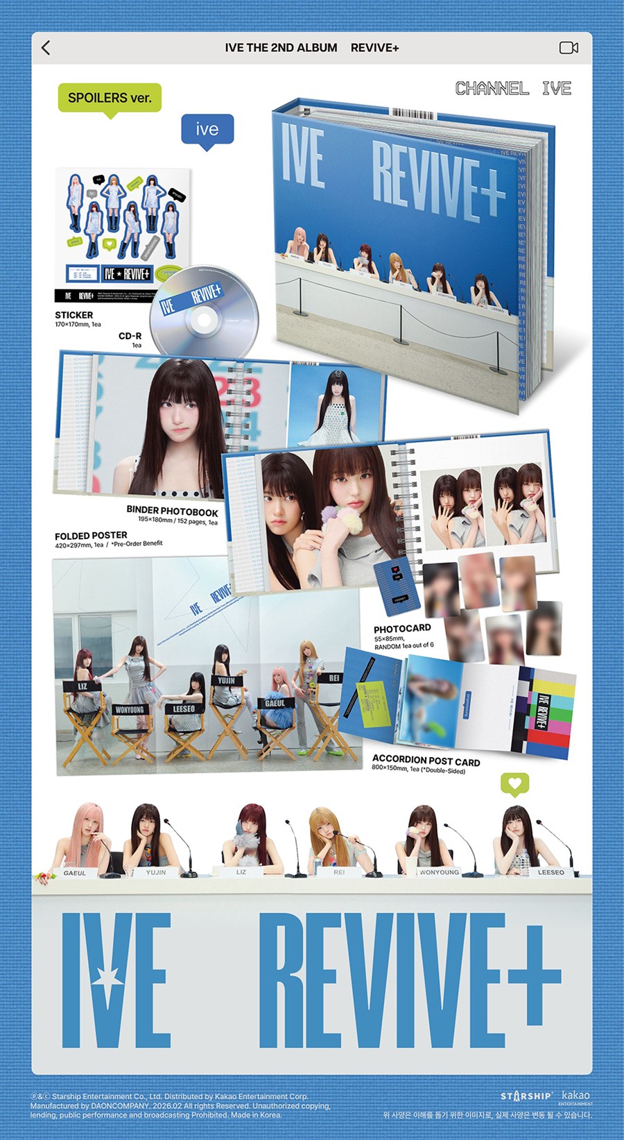IVE - 2nd Album [REVIVE+] (SPOILERS Ver.)