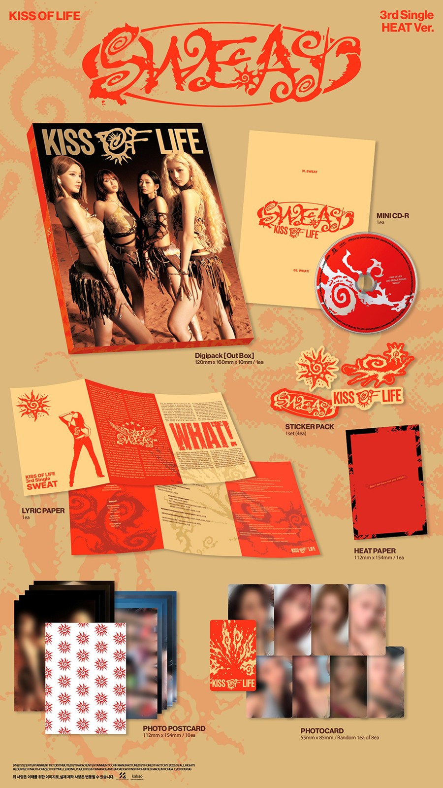 KISS OF LIFE – 3rd Single [SWEAT] (HEAT Ver.)