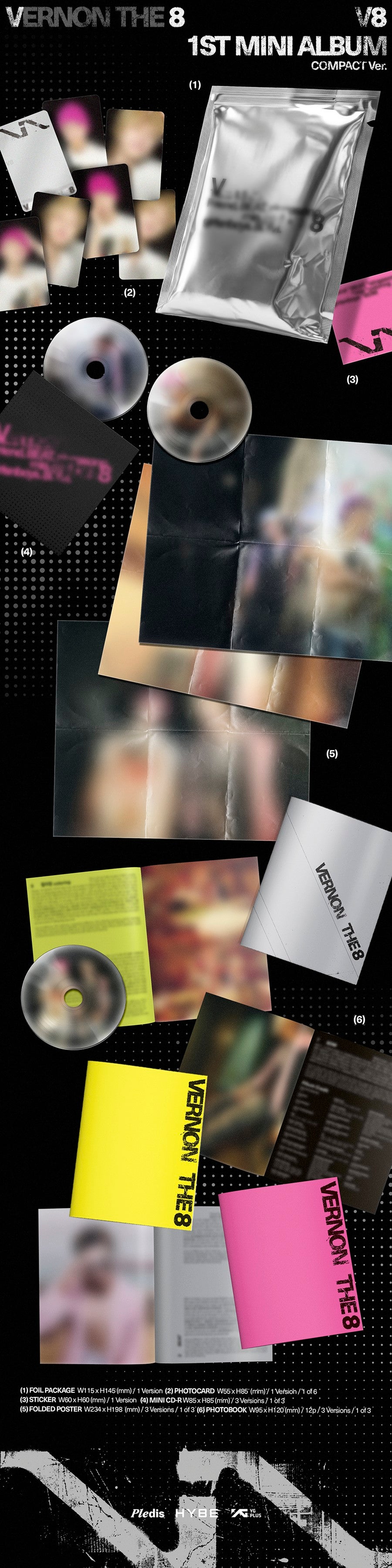 (SEVENTEEN) V8 – 1st Mini Album [V8] (Compact ver.)