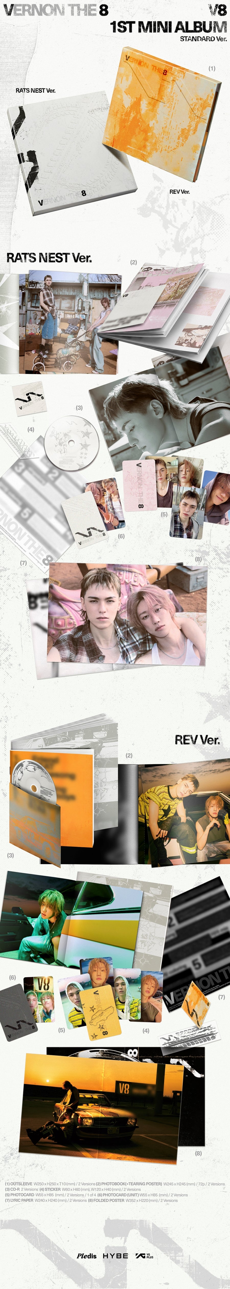 SEVENTEEN (VERNON & THE8) – 1st Mini Album [V8]