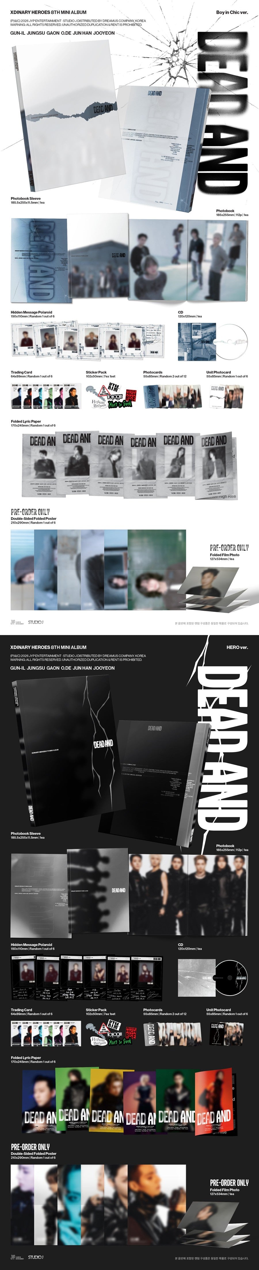 Xdinary Heroes - 8th Mini Album [DEAD AND] (Photobook Ver.)