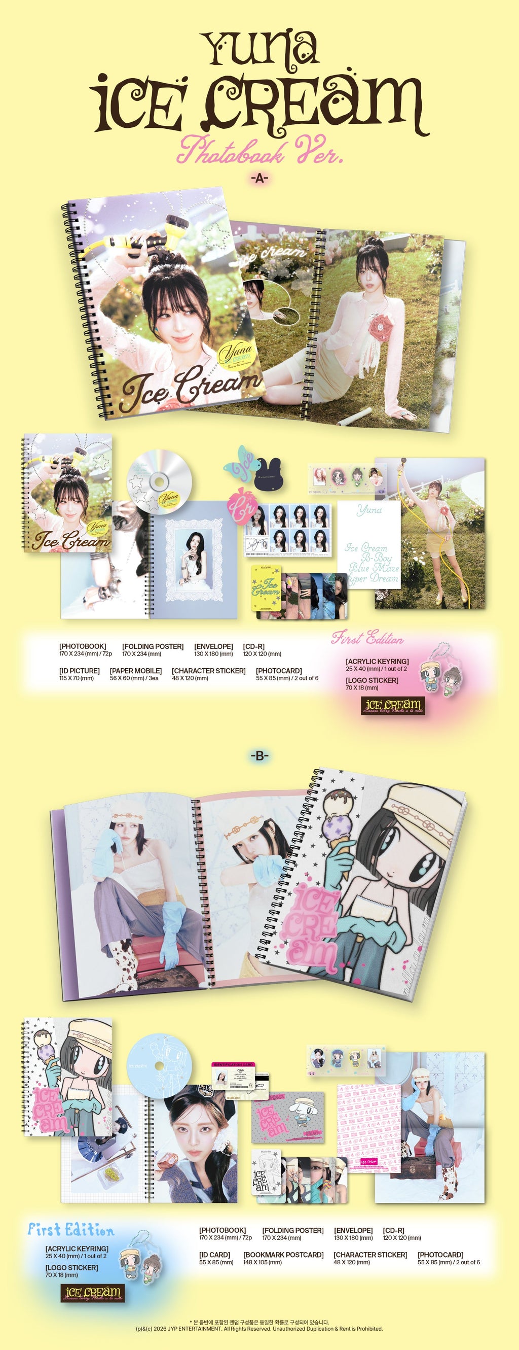 YUNA (ITZY) - [Ice Cream] (Photobook Ver.)