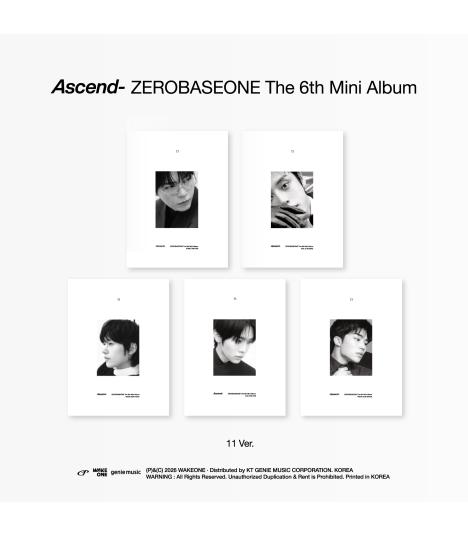 ZEROBASEONE - The 6th Mini Album [Ascend-] 11 Ver. (Random Ver.)